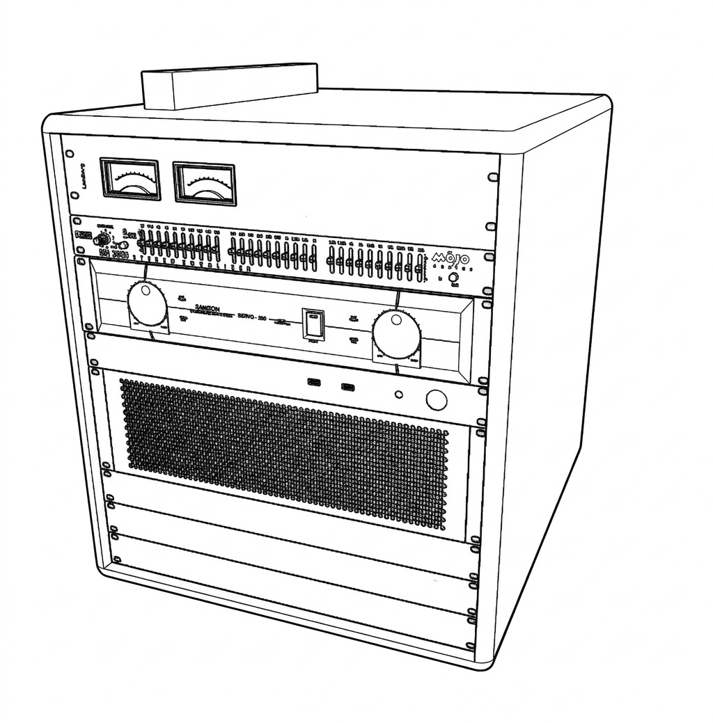 Model szafy rackowej w SketchUp